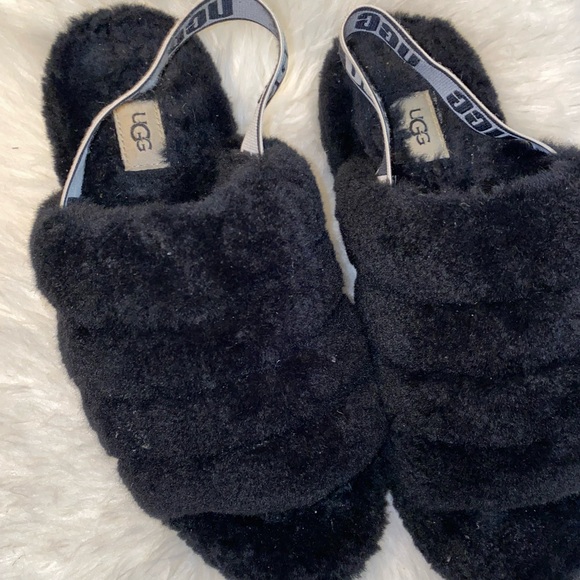 Ugg Fluff Yeah Slides Slippers Sandals in Size 10 Women - Picture 3 of 4